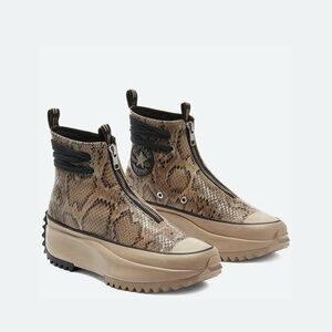 Converse / NEW Run Star Hike Snake chunky zip boot 170056C Ltd Edition 7.5